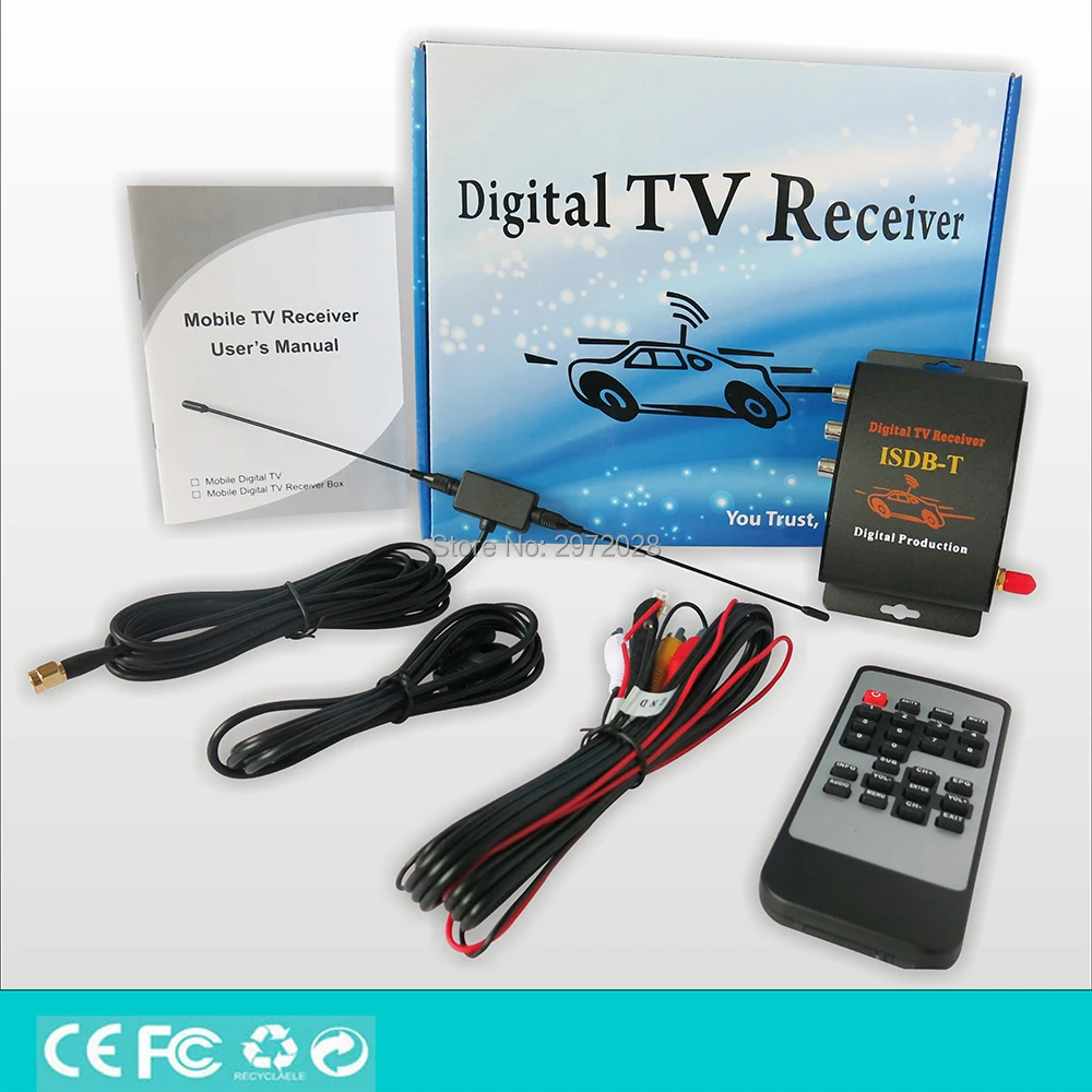 Автомобильный цифровой ТВ тюнер MPEG4 с одним Seg HD 1080P HDMI CVBS приемник для мобильного