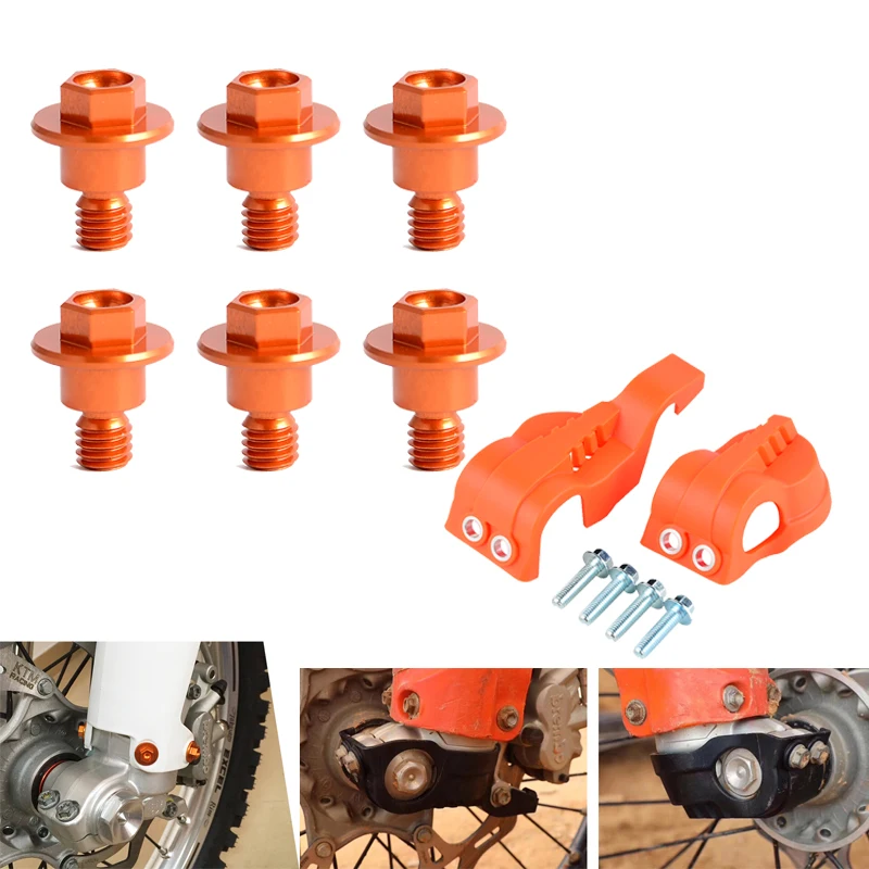 WP fork leg guard protector Cover Fork Guard Bolt Screw For KTM 125 250