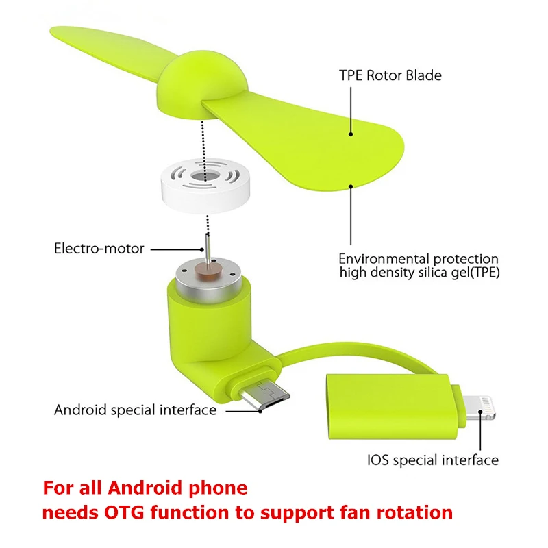 50 шт Мини Прохладный Micro USB вентилятор мобильный телефон USB вентиляторы для гаджетов тестер для iphone 5 5s 6 6s 7 plus 8 X htc OPPO VIVO Meizu htc LG