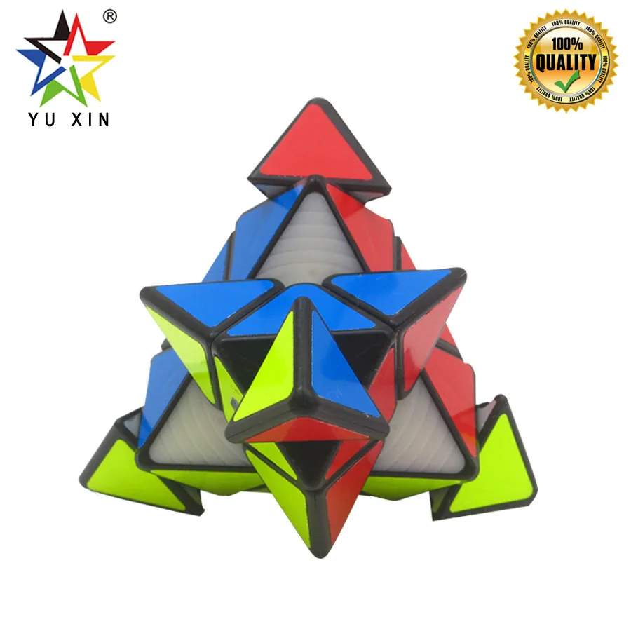 

2019 YUXIN Magic Cube PYRAMID 3*3*3 Speed Magic Cube Professional Magico Cubo Puzzles Colorful Educational Toys For Children