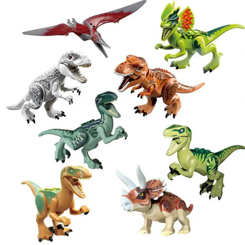 Indominus Rex DIY Blocks Single Sale Dinosaurs Tyrannosaurus Rex Mini Toy Model
