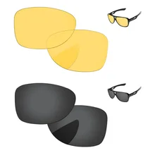 Черные и кристально-желтые 2 пары сменных линз для отправки 2 солнцезащитные очки в оправе UVA и UVB Защита