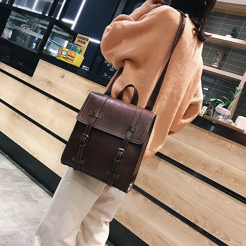 Feminina de Ombro de Couro para Escola para Meninas Mochila Adolescentes 18 jovens mochilas de couro para adolescentes meninas