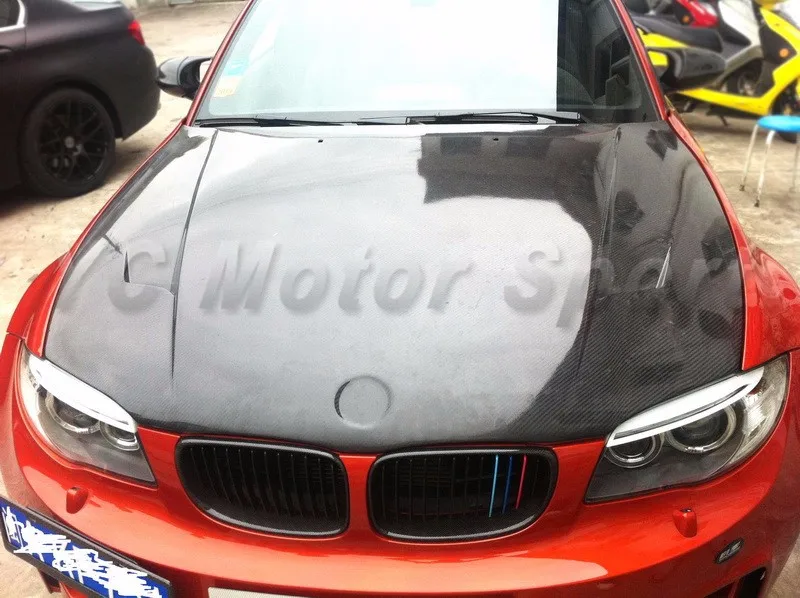 2010-2012 BMW 1M Coupe Revozport Style Hood Bonnet CF (26)