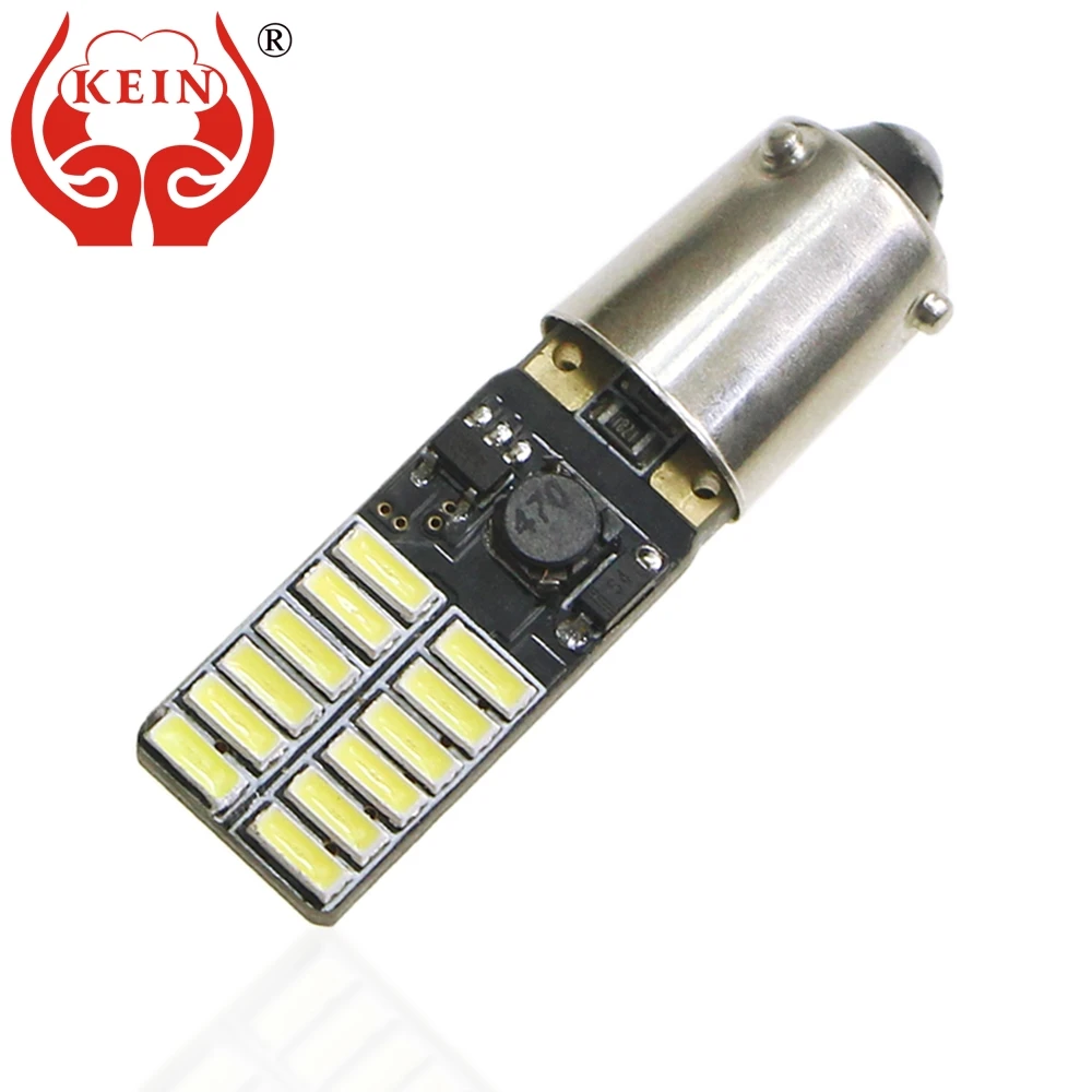 KEIN 4 шт. t4w led ba9s bax9s H6W bay9s h21w 4014 24smd Автомобильные противотуманные интерьерные огни