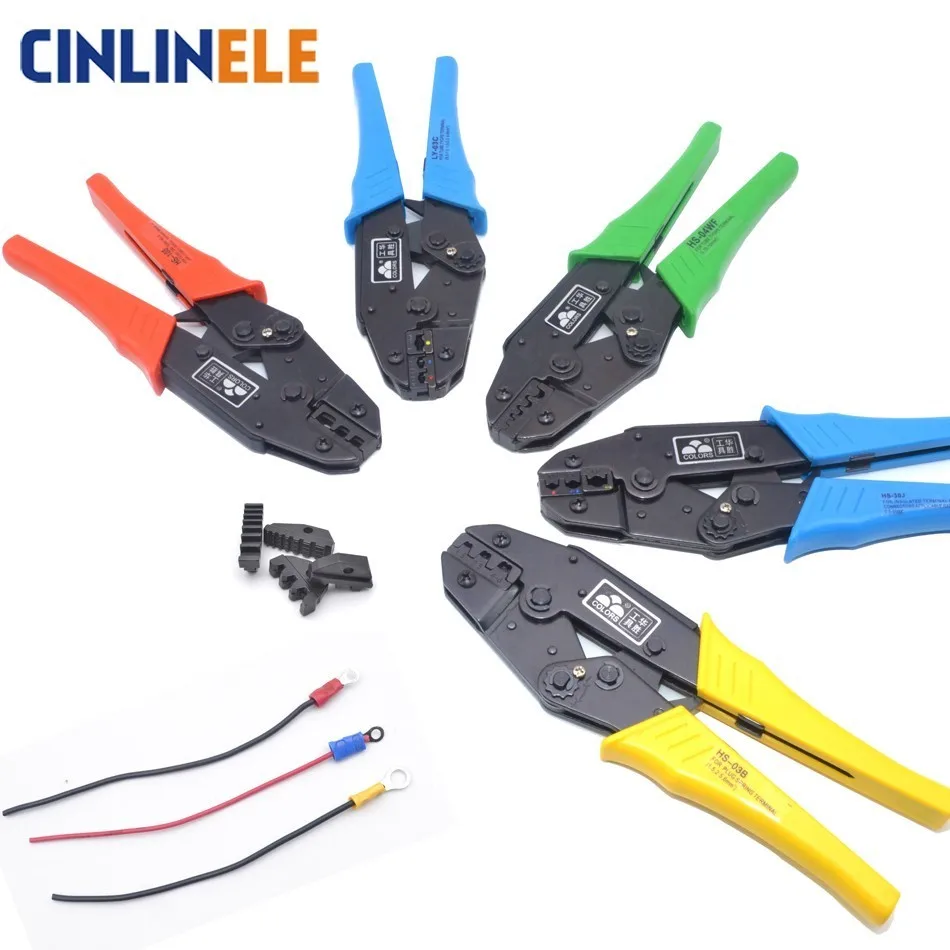

Free Shipping Crimp Pliers Multi Hand Tools Insulation Uninsulated Ring & Spade Bootlace SV VE RV Terminals Crimping 9 Inch