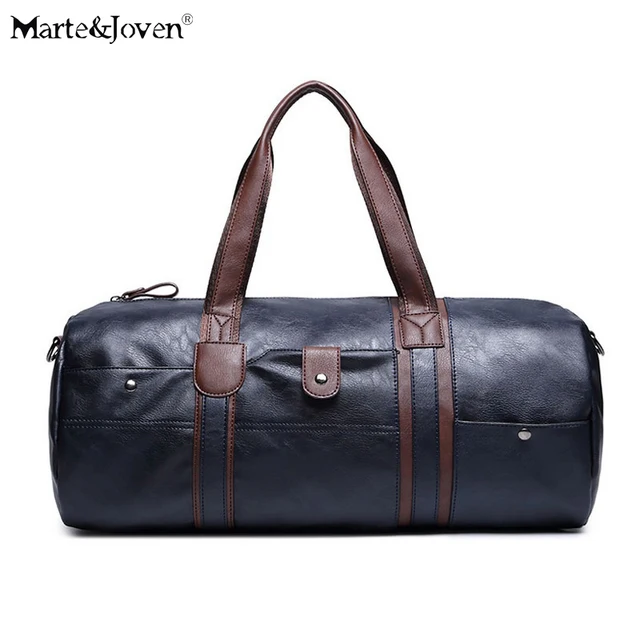 New Brand Designer Vintage Shoulder Duffle Bag Men Traveling Luggage Bag Men&#39;s Large Capacity PU ...