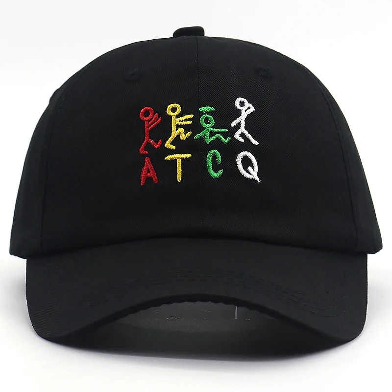 

A Tribe Called Quest ATCQ Embroidered Dad Hat Strap Back Cap Classic 90s Hip Hop baseball caps Fashion snapback hats all matched