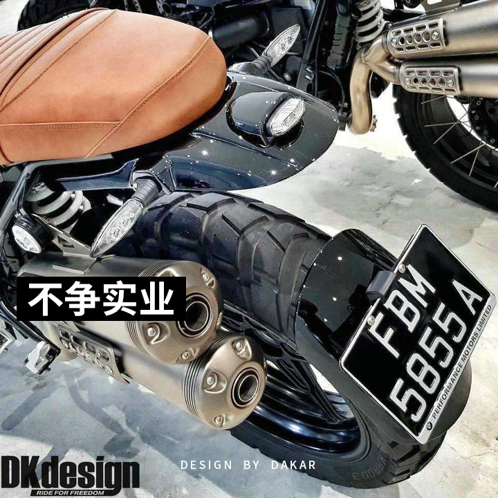 

DKdesign Motorcycle Motorcycle Mudguard Fenders Tiles Fender with Taillight for BMW R NineT RnineT R9T Roadster Pure Scrambler