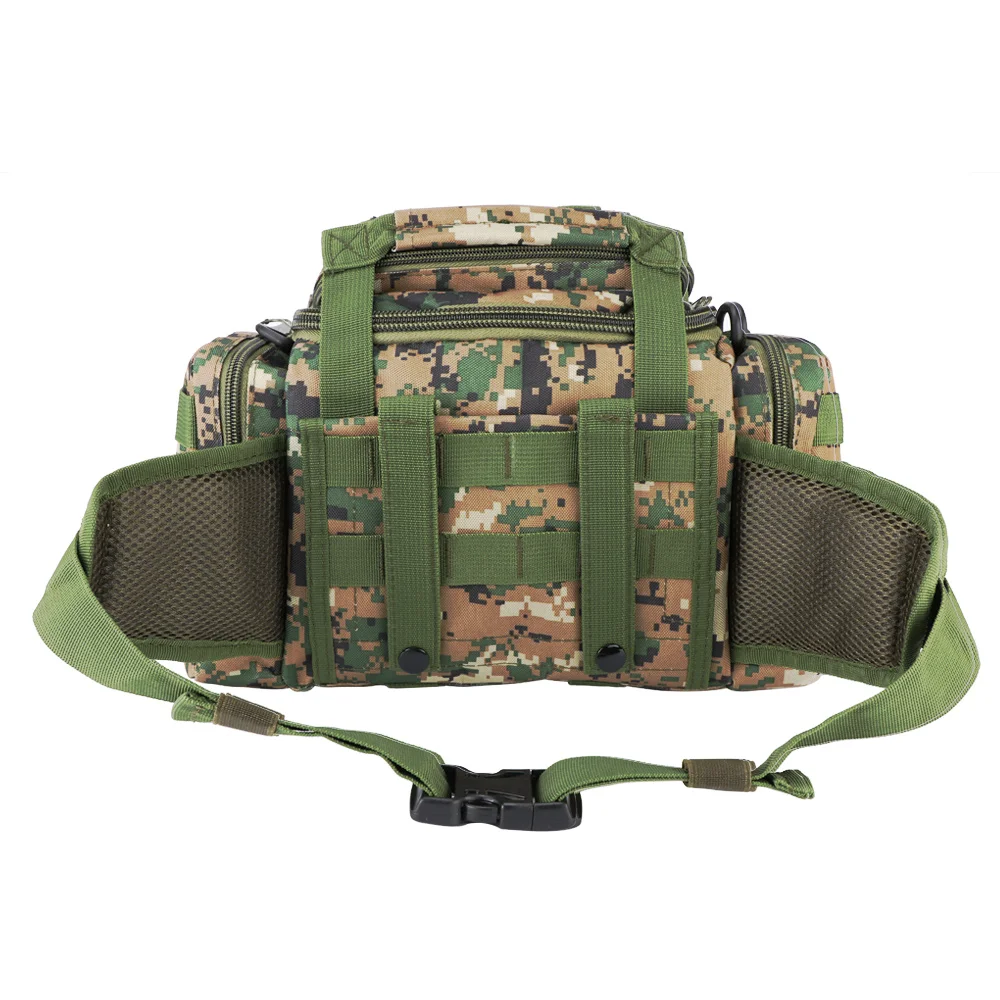 Bolsa de Isca de Pesca Bolsa de Equipamento de Pesca Pacote de Cintura ao ar 30*18*20cm com Alça de Ombro Multifuncional Mochila Livre 6 Bolsas de pesca