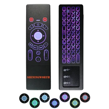 

Backlit T6 2.4G Fly Air mouse keyboard Wireless & touchpad Remote Control for Android Smart TV Box PC M8S PRO H96 PRO