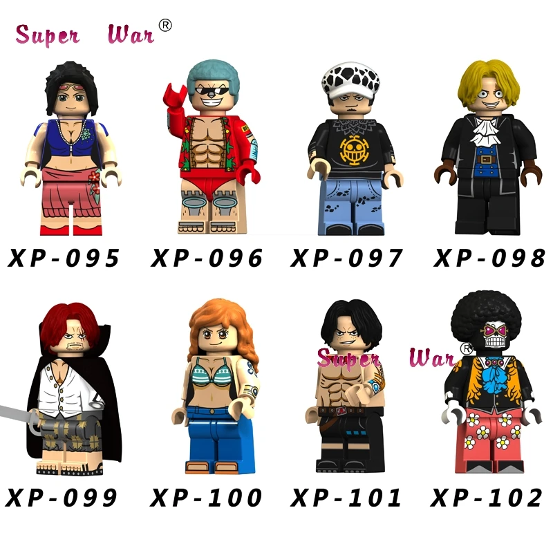 

Single Building Blocks ONE PIECE Anime Nico Robin FRANKY Law Sabo Shanks Nami D Ace BROOK Burukku toys for children