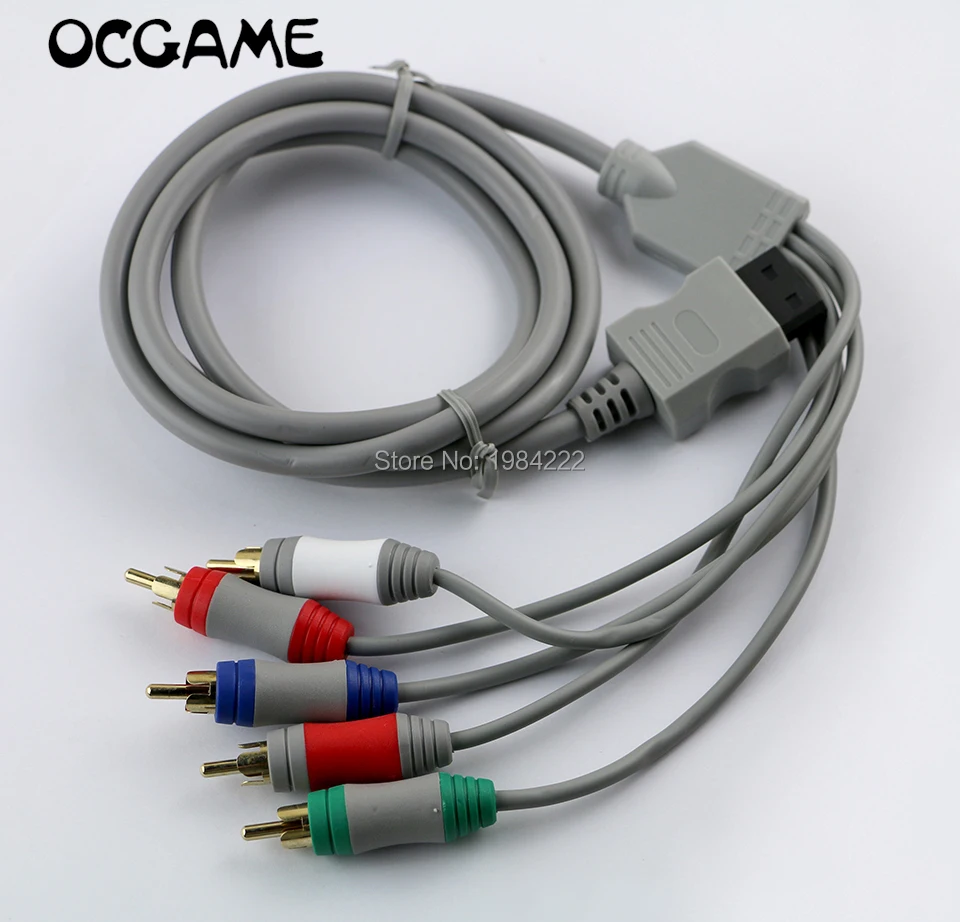 OCGAME 10 шт./лот 1 8 м компонент 1080 P HDTV AV аудио адаптер кабель провод 5RCA для консоли Wii