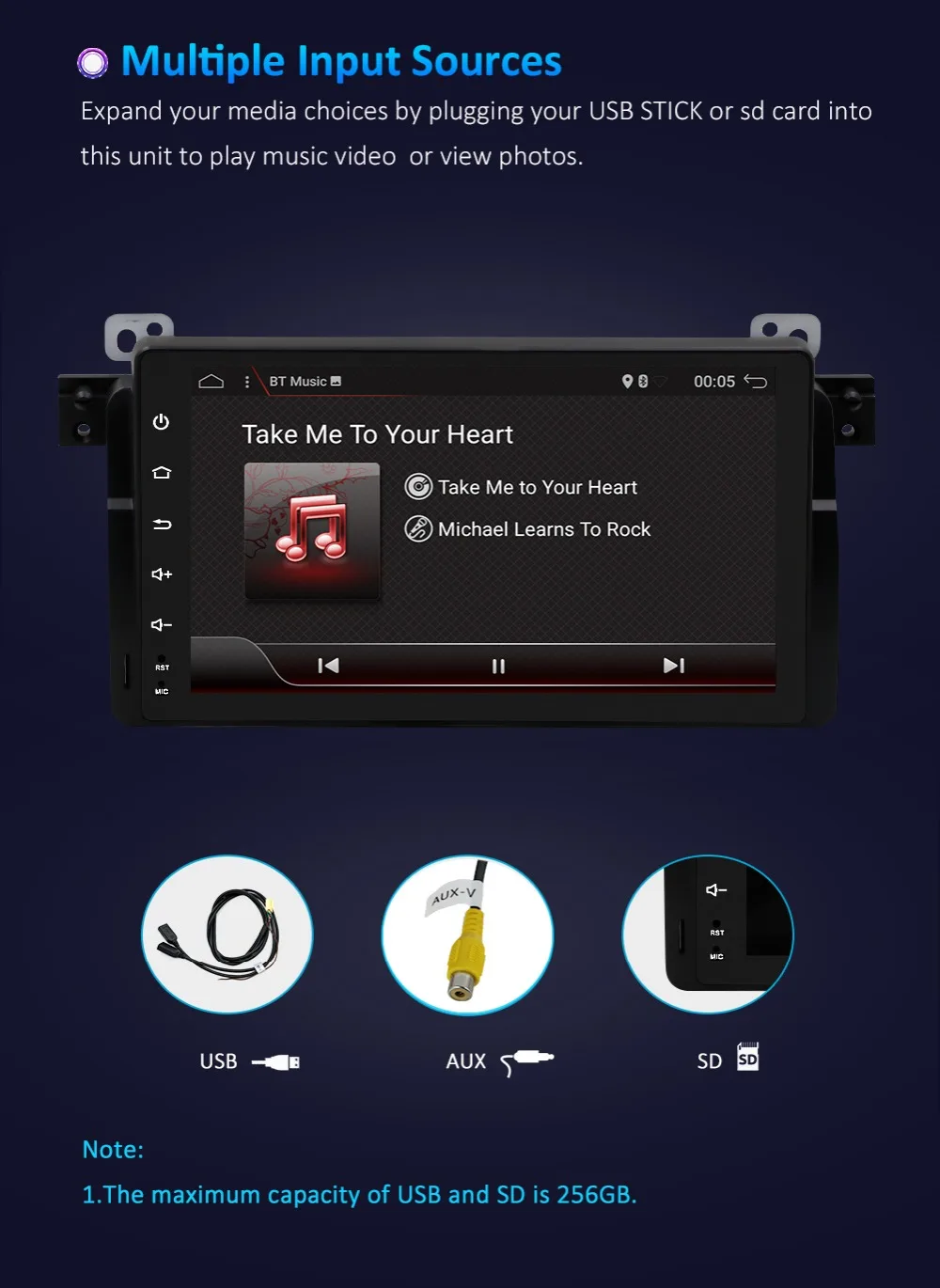 Flash Deal Bosion Octa Core Car Multimedia player Android 9 GPS Autoradio 1 Din Stereo System For BMW/E46/M3/Rover/3 Series RAM 4G WIFI FM 4 Flash Deal Bosion Octa Core Car Multimedia player Android 9 GPS Autoradio 1 Din Stereo System For BMW/E46/M3/Rover/3 Series RAM 4G WIFI FM 4