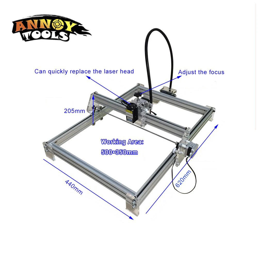500 mw-15000 mw лазерная DIY мини лазерная гравировка машина, 35*50 см Гравировка области, мини машина для маркировки, продвинутые игрушки