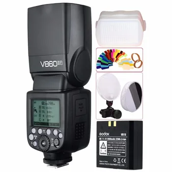 

Godox Ving V860II V860II-F TTL HSS 1/8000 Li-ion Battery Speedlite Flash for Fujifilm Fuji DSLR Camera + Gift Kit