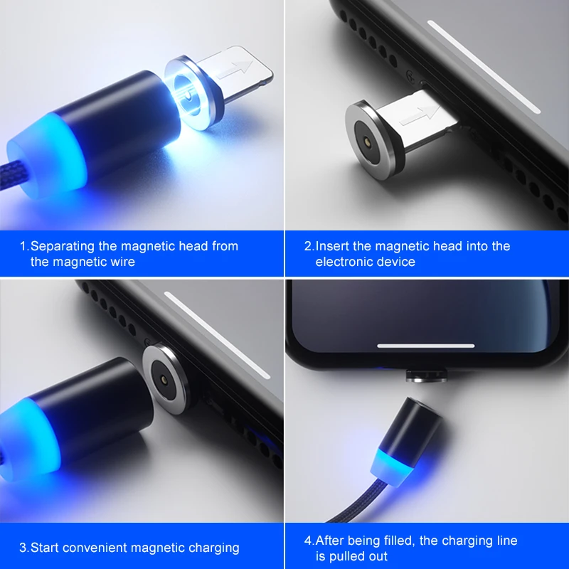 Romichw 1 M LED كابل USB مغناطيسي المصغّر usb نوع C كابل لسامسونج غالاكسي S10 S9 S8 ل فون XR Xs ماكس 8 7 6 المغناطيس شاحن Romichw 1 M LED كابل USB مغناطيسي المصغّر usb نوع C كابل لسامسونج غالاكسي S10 S9 S8 ل فون XR Xs ماكس 8 7 6 المغناطيس شاحن