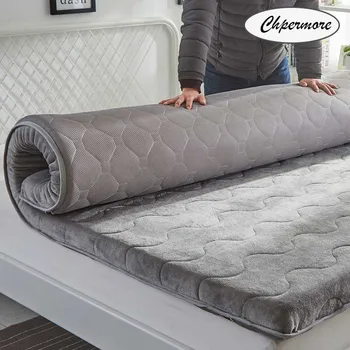 

Chpermore Thicken Mattresses Keep warm Foldable Tatami Single double 100% cotton Mattress For Family Bedspreads King Size