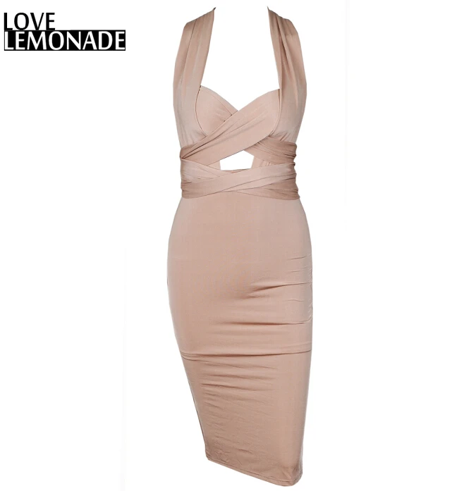 

Love&Lemonade Changeable Straps Knee-Length Dress TB 8225