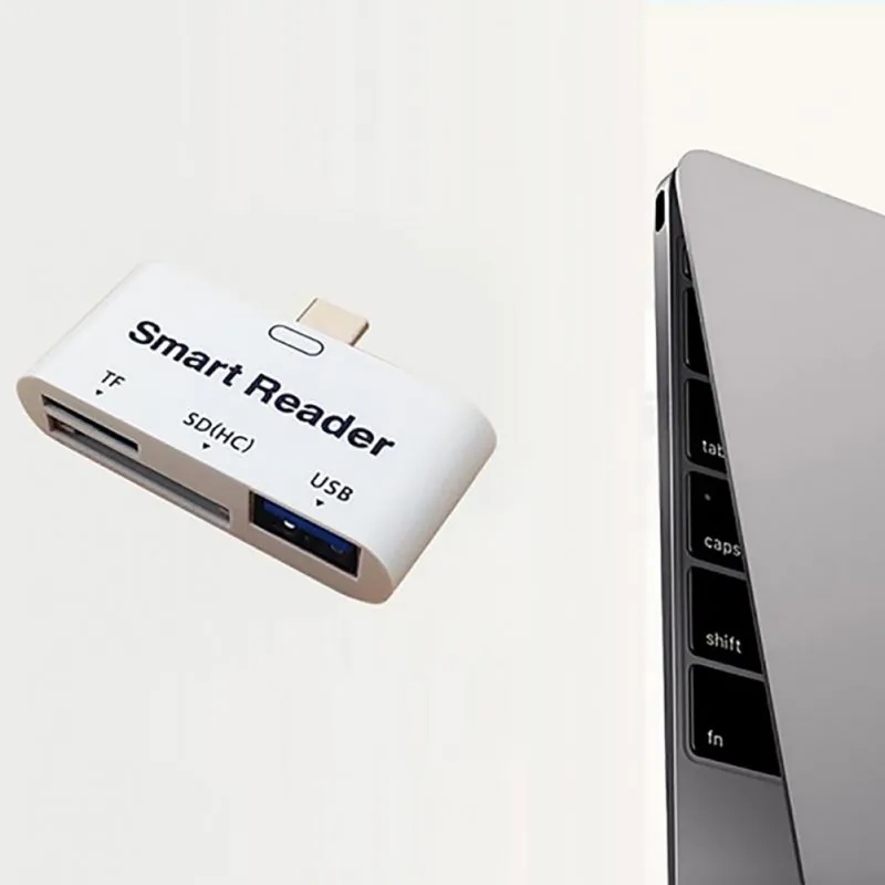 3 в 1 USB 3,1 Тип C USB-C TF Micro SD OTG Card Reader для Macbook телефон планшеты