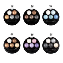 5 цветов Палитра теней для век профессиональный макияж глаз Водонепроницаемая Палетка теней Блеск порошок пигмент косметика красота инструмент