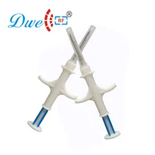 DWE CC RF 134,2 кГц EM4305 микрочип тег животных шприц FDX-B домашних животных метка для отслеживания 1,14x8 мм