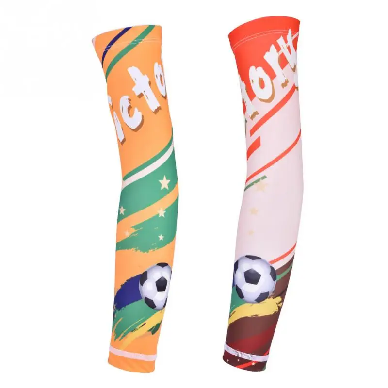 Men Sports Arm Warmer Breathable Fast Dry Elastic Compression Long