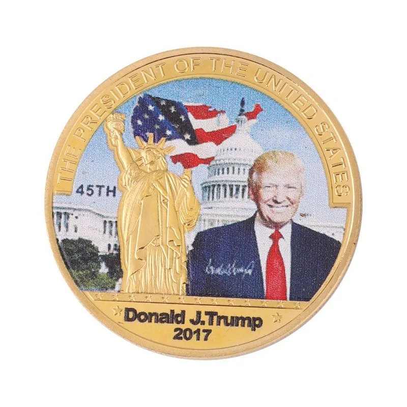 

Trump Coins Commemorative Virtual Coin Silver Gold Coins Collectibles