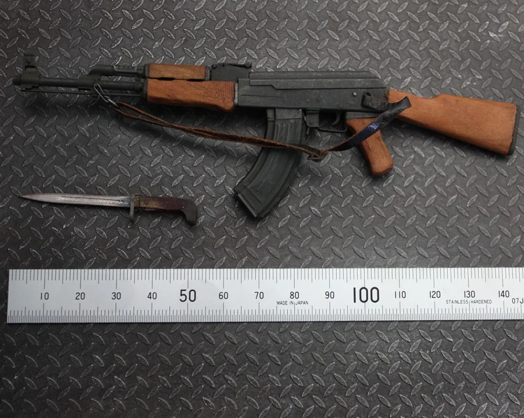 

Ti-lite T8013 1/6 Matel & Wooden AK47 Rifle Set Weapons Props for 12" Collectible Action Figure DIY
