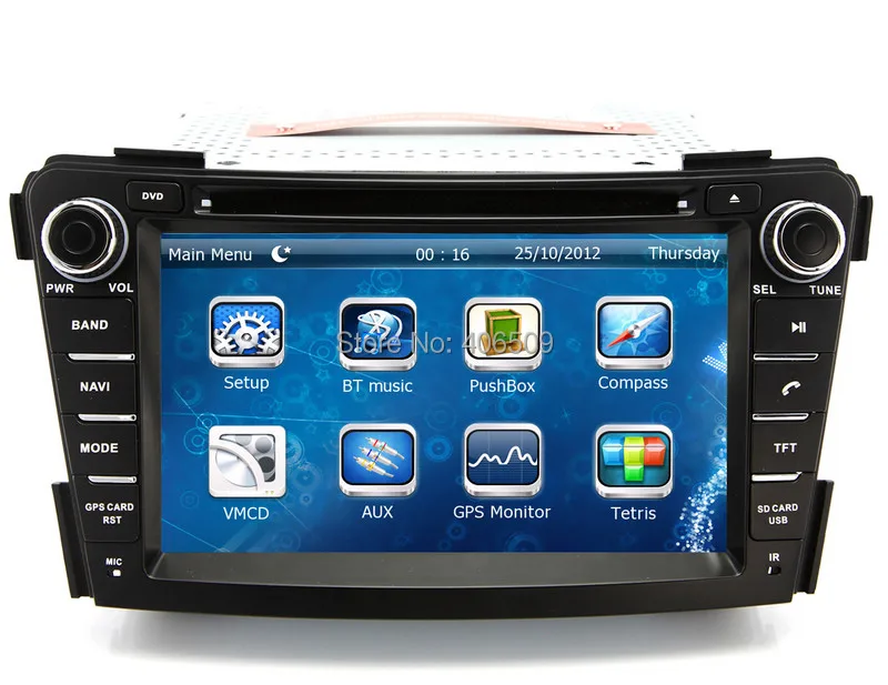 Best 7" Head Unit Car DVD Player for Hyundai I40 2011 2012 2013 with GPS Navigation Radio Bluetooth USB SD AUX Video Audio Stereo 1