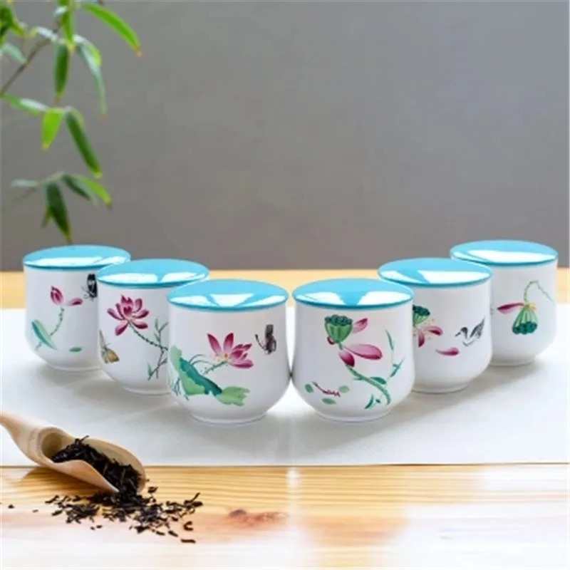 

Tea Canister Sealed Ceramic Tea Box Tea Set Small Tea Storage Tank Pu'er Cans Storage Portable Tanks Clay Pottery Packaging Jars