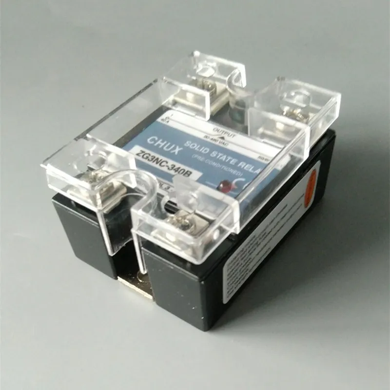 CHUX Однофазное твердотельное реле 60a 80a 100a 120a 90-480VAC 3-32VDC DC В AC SSR реле