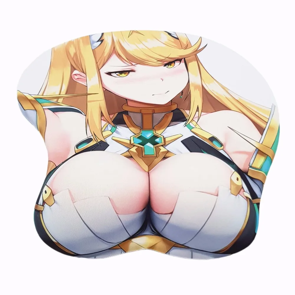 Xenoblade 2 Hikari 3D Oppai игровой коврик для мыши с мягкой гелевой подставкой для запястья