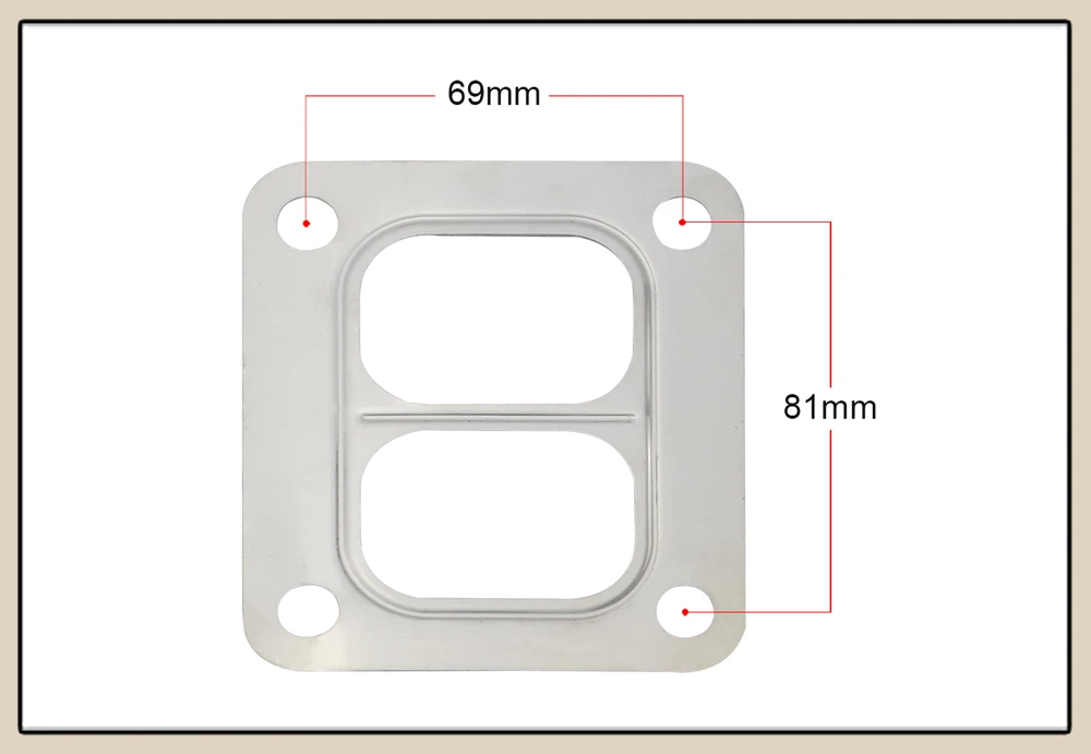 LZONE-T4 турбо, вход турбины разделенная прокладка из нержавеющей стали 304 прокладка для T04 турбо HQ турбо прокладка впускного патрубка JR4805