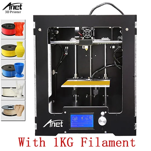 Anet A3 3d принтер машина Полный акриловый Собранный Reprap i3 3d принтер комплект с нитью 8 г sd-карта+ инструмент бесплатно большой - Цвет: A3S-1KG