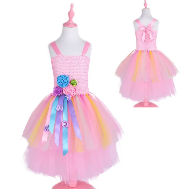 Aliexpress.com : Buy Kids Dresses For Girls Wedding Birthday Rainbow ...