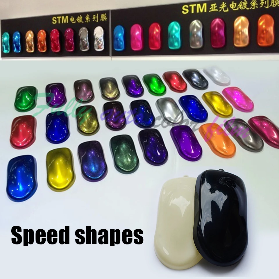 Pack of 10PCS Vinyl Graphics and Wrap Tools FOSHIO Car Vinyl Display Model with Small Hook Plastic Speed Shapes for Car Vinyl Wrap and Paint Color Sample