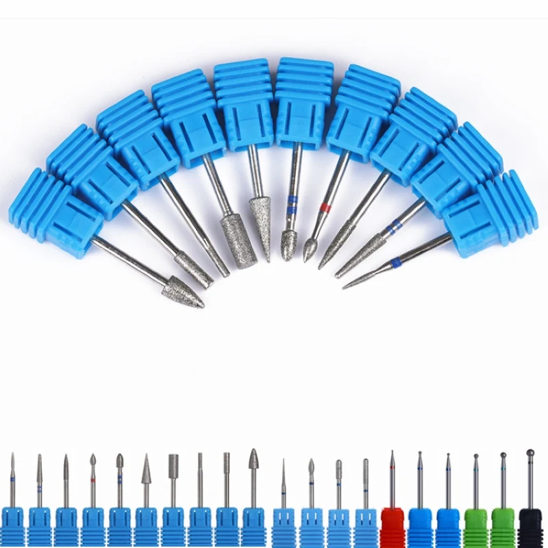 

1pc Nail Art Grinder Drill Bit Diamond Bit Electric Manicure Machine Accessory Nails Tips Design Cutter Mill File Bur New Supply