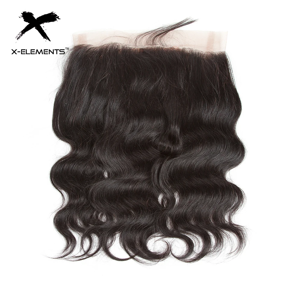 Peruvian Body Wave with 360 Frontal Natural Color Human Hair Weave with Lace Frontal X-Elements Remy Hair Bundles with Frontal (12)