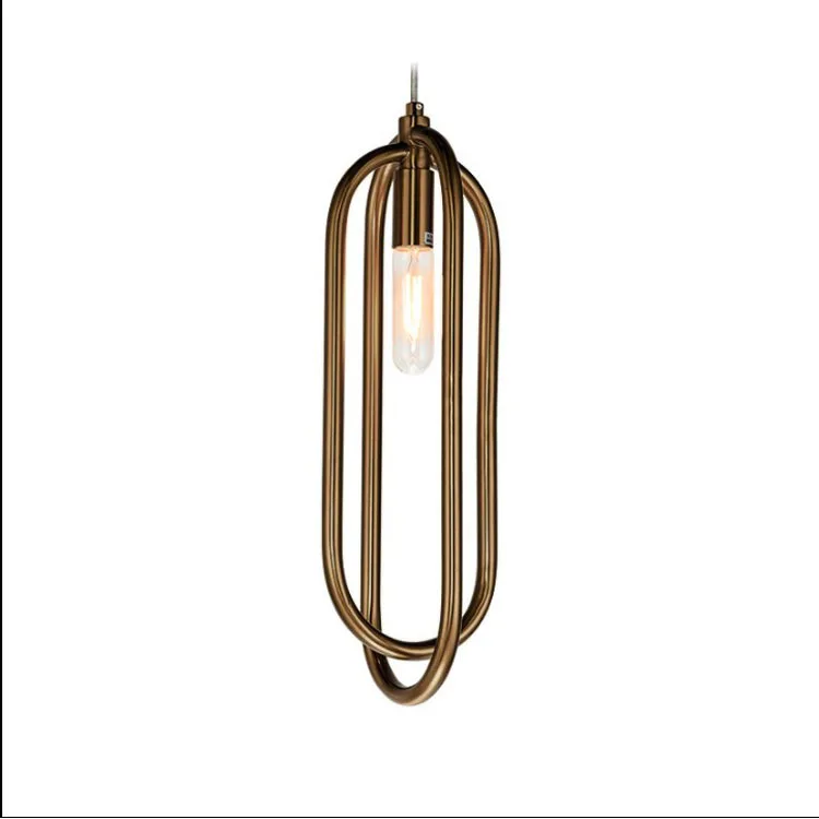 

Modern E27 bulb creative circular single head LED atmospheric living room pendant light bedroom restaurant lamps