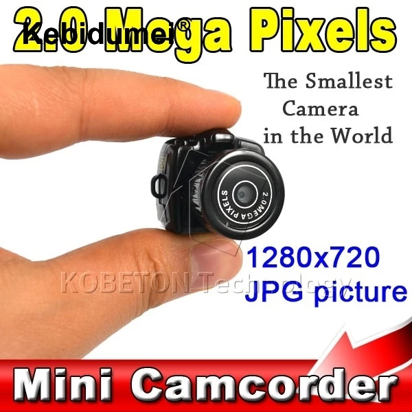 

Kebidumei HD 2.0 Mega Pixel Portable Pocket Video & Audio smallest TF Camera Mini Camcorder 480P DV DVR Recorder 720P JPG Photo
