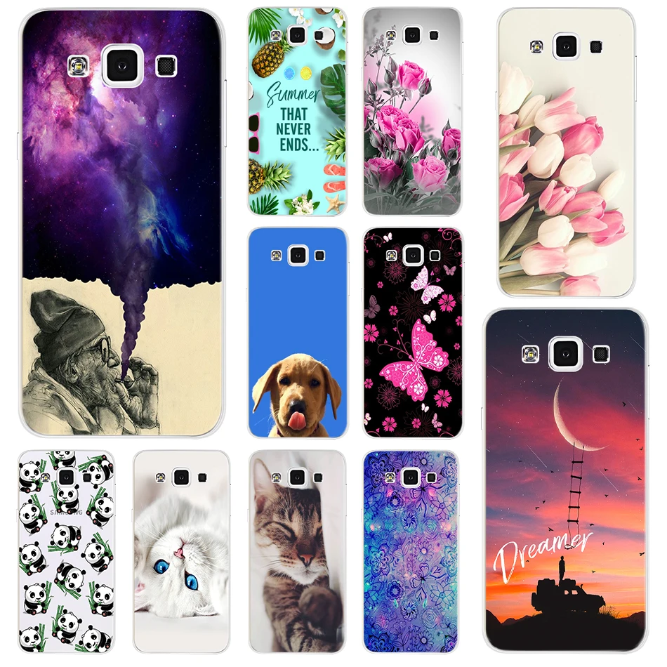 Для Samsung A5 2015 A500 чехол милый кот Мягкий ТПУ Capas силиконовый для Galaxy 2016 2017 A510 A520F