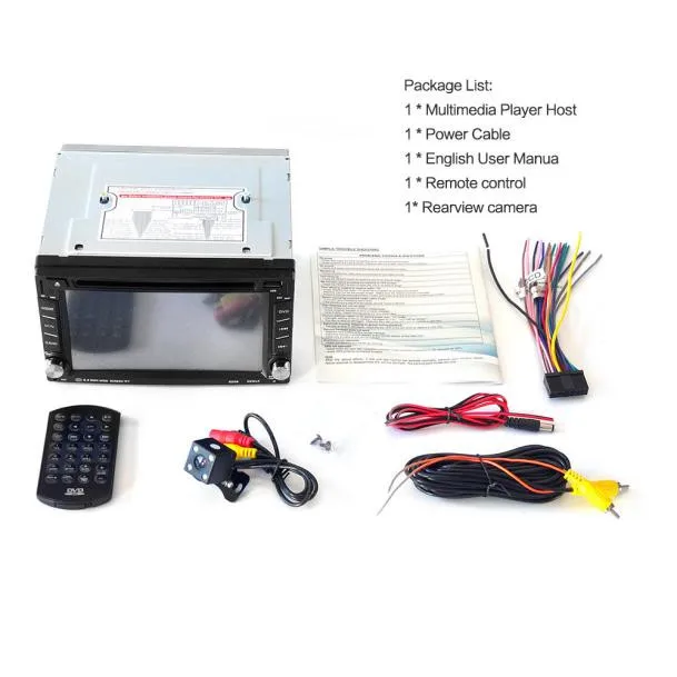 Clearance 1PC 6.5inch Double 2DIN Touch Car Stereo CD DVD Player Bluetooth USB SD AM FM TV Radio Car Accessories 6