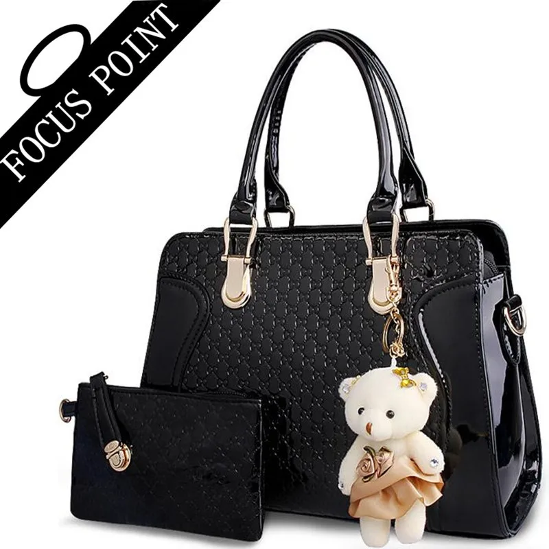 Discount Women's handbag+Purse+ Bear Pendant women Messenger bags Paint
