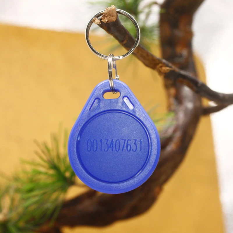 50pcs EM4100 125khz ID Keyfob RFID Tags Access Control Card Porta Chave Card TK4100 Sticker Key Fob Token Ring Proximity Chip