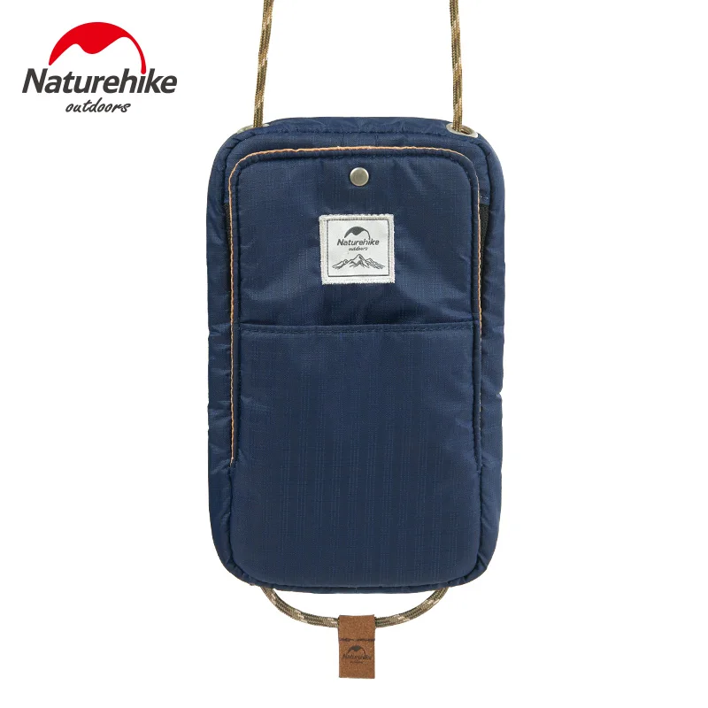 NatureHike 200D нейлон Сверхлегкий повесить за шею мешок противоугонные паспортные пакеты кредитные кошельки для карточек скрытый Сейф путешествие Прогулка Спорт - Цвет: navy