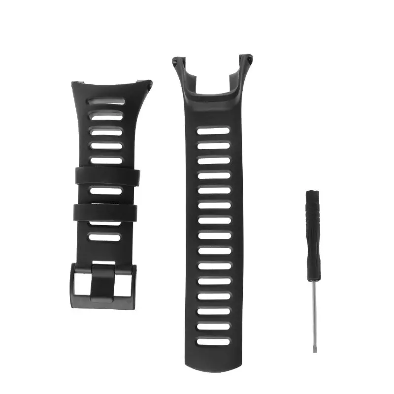 

Soft Black Rubber Replacement Men's Watch Band Strap For SUUNTO Ambit 1/2/3