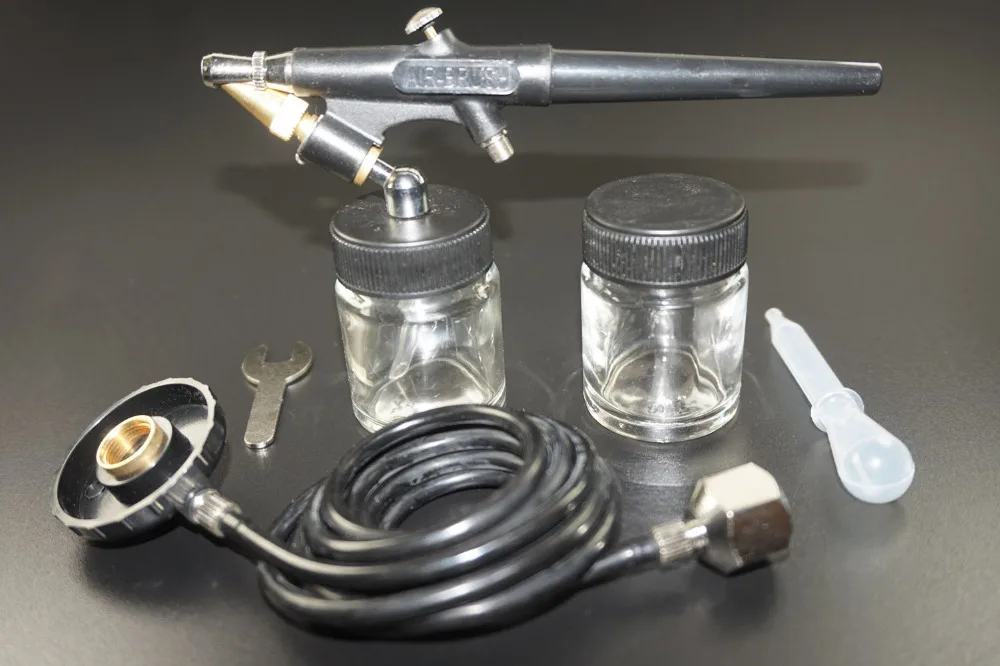 New Air Brush Kit Hobby Airbrush Spray Gun Car Model Paint Set