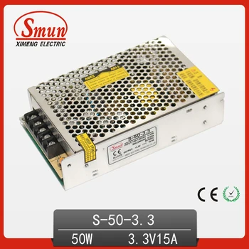 

SMUN S-50-3.3 AC 110V/220V to DC 3.3V 15A 50W Switch Power Supply