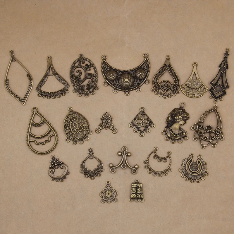 

Yage 20PCS Mix 20Style Bronze Plated Connector,Alloy Wholesale Jewelry Findings fit Jewelry Making